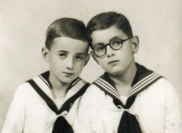 Erwin Landau mit seinem Bruder Ernst Landau