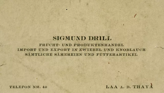 Visitenkarte von Sigmund Drill