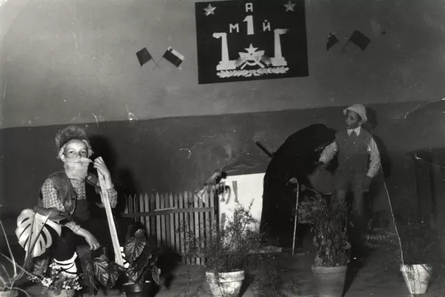 Oleg Hinkov taking part in a short play