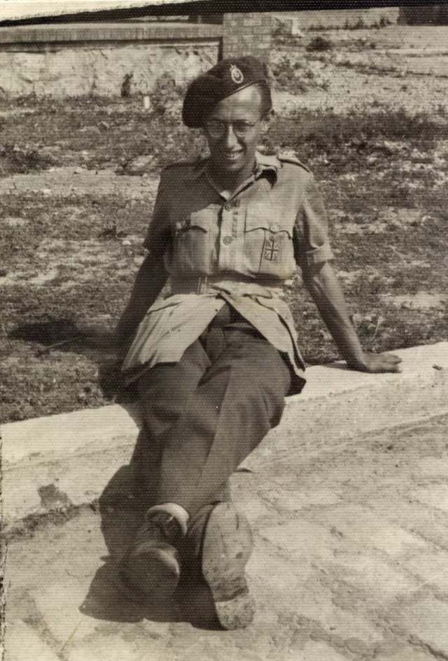 Mario Modiano in the army