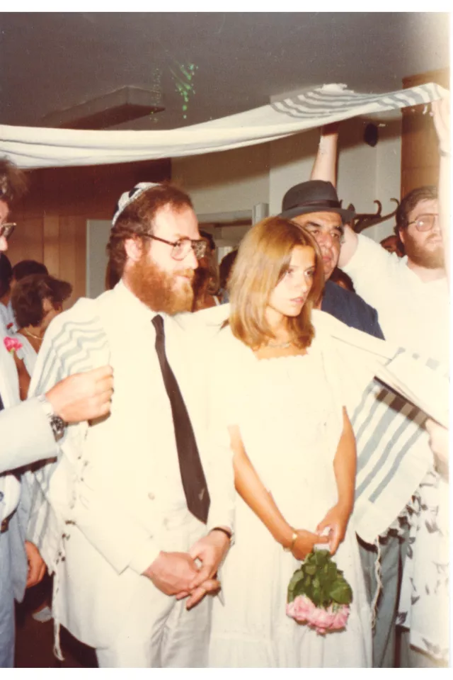 Yofi and Yolanda Molho on their wedding day