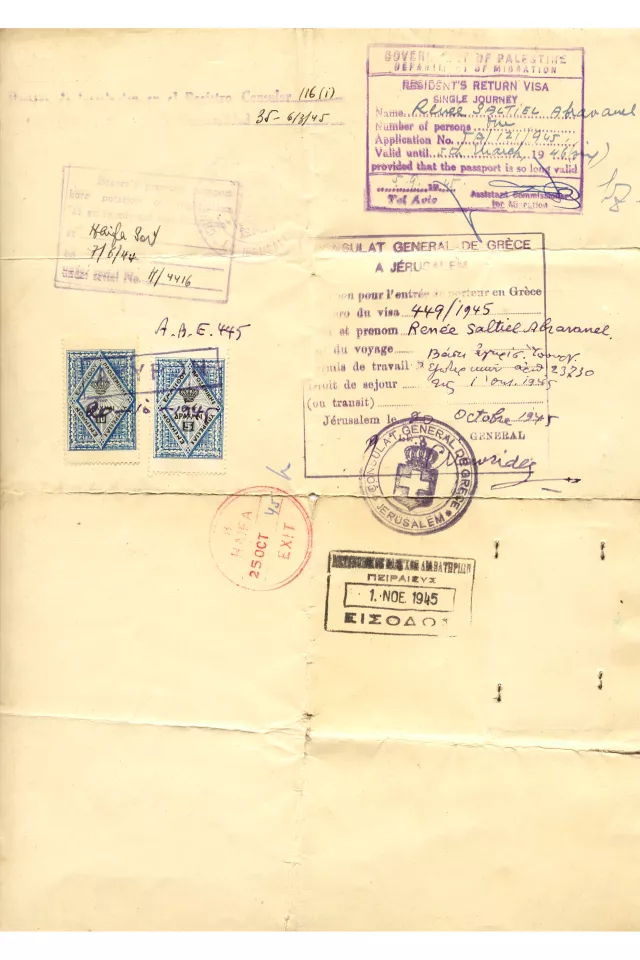 Renee Molho's traveling permit