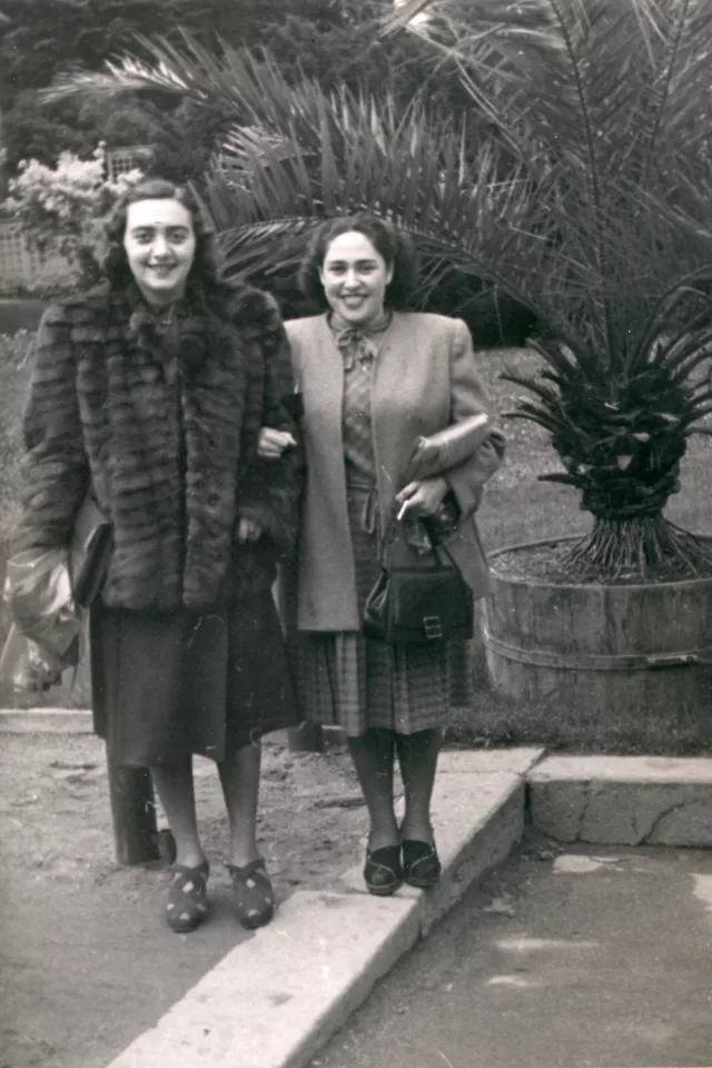 Alica Gazikova with her best friend Magda Gross