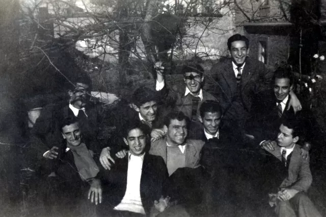 Harun Bozo with friends at the St. Benoit Lycee