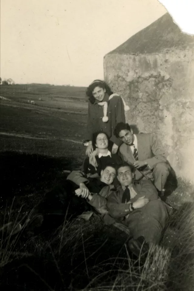 Harun Bozo with friends at a picnic at the Rumeli Hisari fortress
