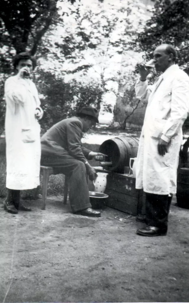 Eva Bato at the Jewish Hospital in Budapest
