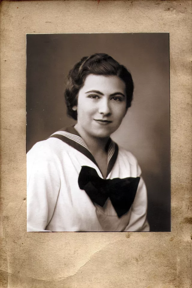 Eva Bato's school graduation photo