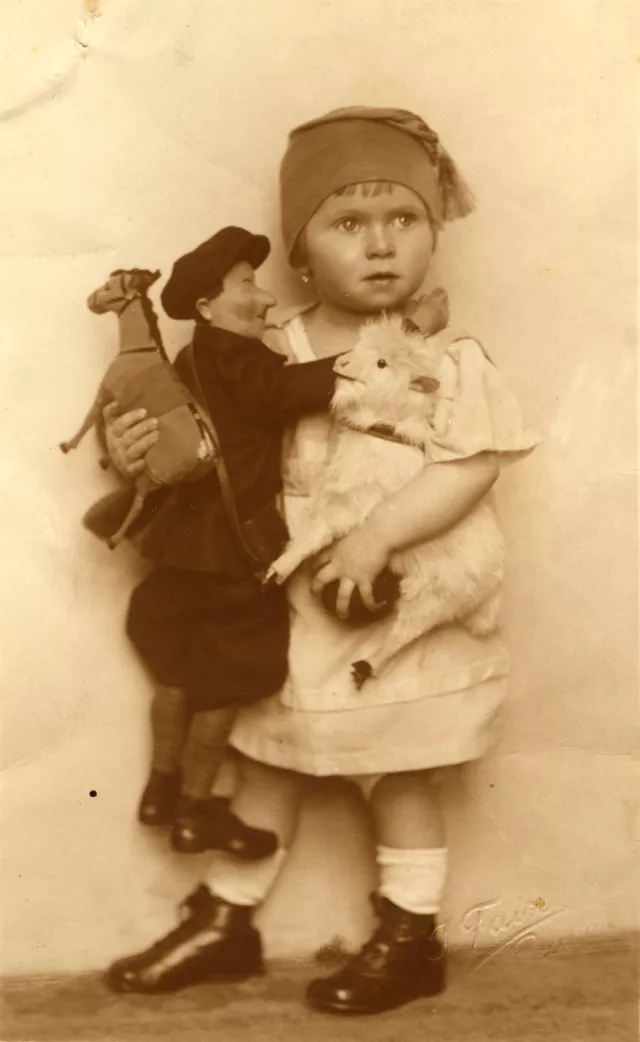 Ludmila Rutarova as a child