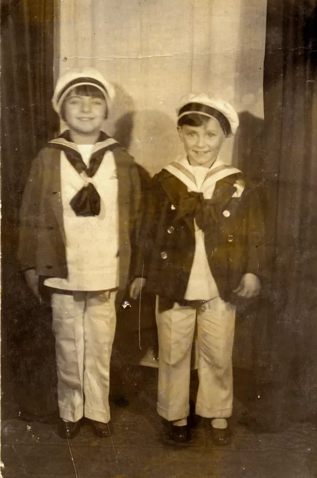 Ruth Goetzova with her cousin Jiri Krauskopf