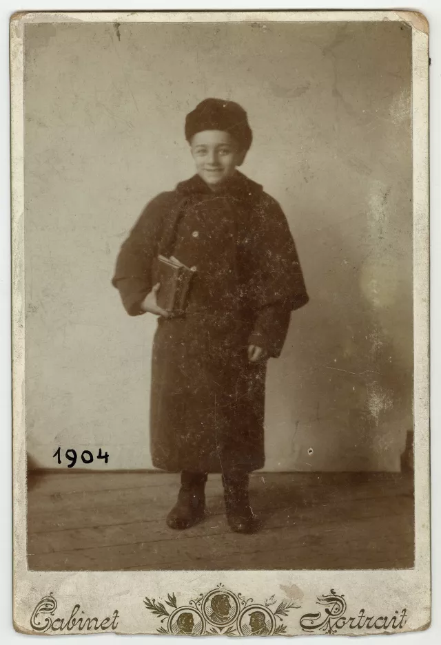 Miksa Domokos at the age of 14