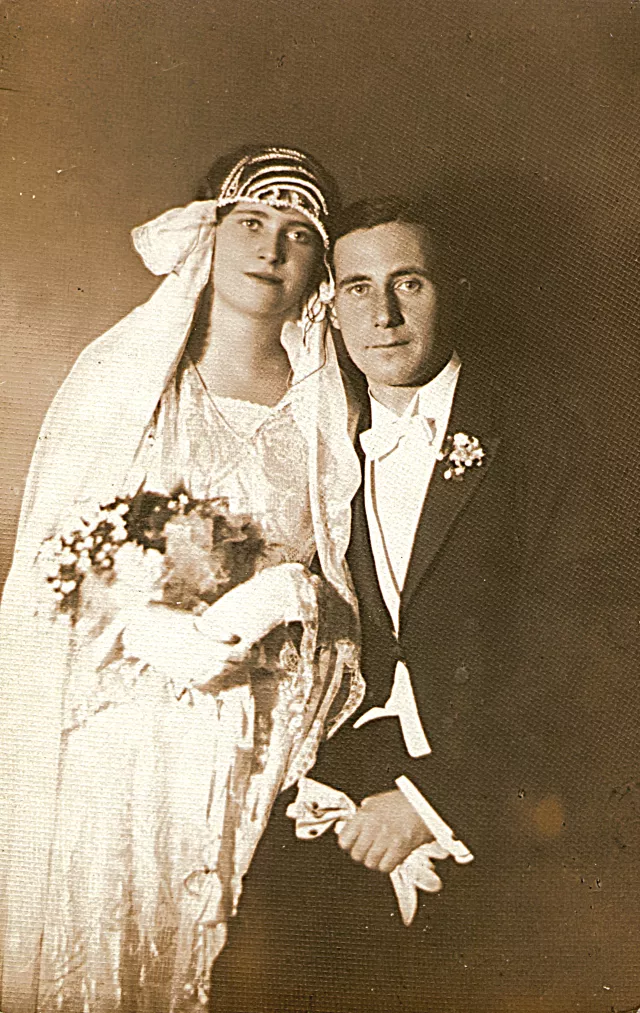 Piroska Hamos' wedding photo