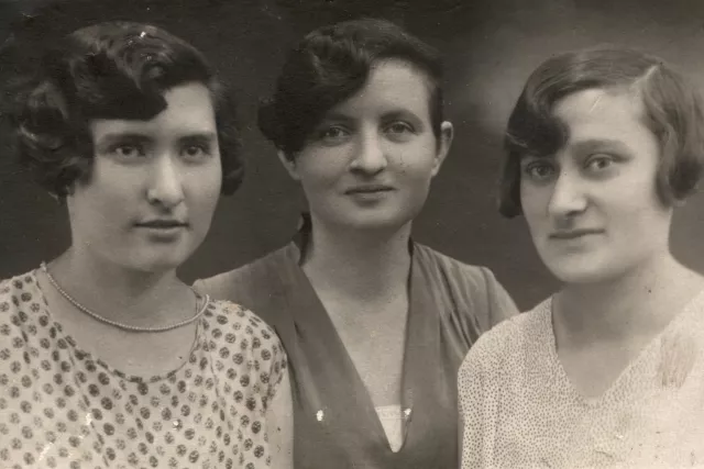 Valeria Bachnerova with her friends