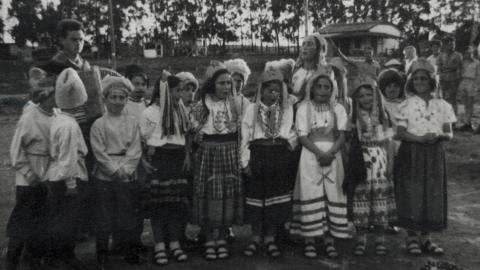 Oro Aroyo at a celebration in the Ma'abarot kibbutz