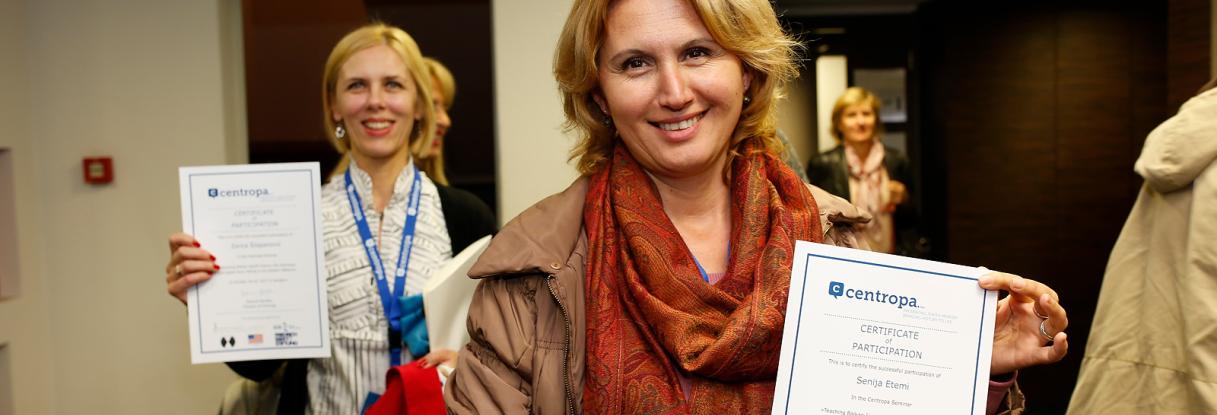 Teachers with Centropa certificates