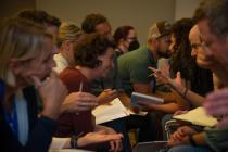 Teachers in discussion
