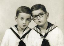 Erwin Landau mit seinem Bruder Ernst Landau