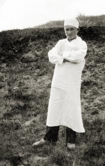 Herbert Lewins Milchbruder Hans Schaller als Bäckerlehrling
