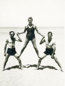 Herbert Lewin  mit seiner Frau Gertrude in Israel