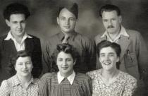 Johanna Tausig, Walter Pick, Otto Tausig, Rudi Medak mit Ehefrau und  Grete Gang in London