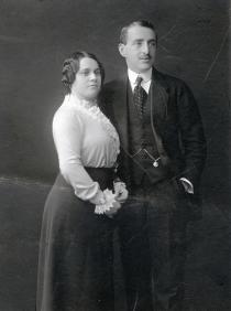 Verlobungsbild von Emil und Rosa Pick