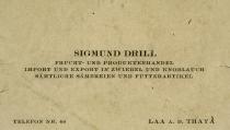 Visitenkarte von Sigmund Drill