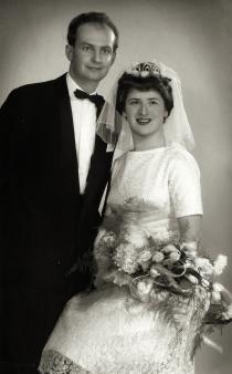 Hochzeitsfoto von Kitty und Herbert Schrott