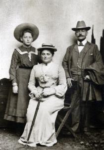 Malvine, Isidor und Vilma Wottitz