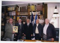 Hillel Kempler beim israelischen Staatspräsidenten