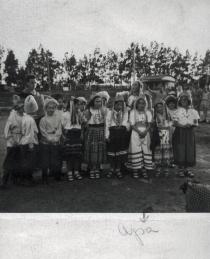 Oro Aroyo at a celebration in the Ma'abarot kibbutz