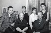 Eshua Almalech's daughter Zelma Almalech on her high school graduation with relatives
