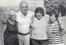 Eshua Almalech's cousin Sola Baruh on her first visit to Bulgaria after she left for Israel