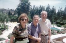 Eshua Almalech during one of his trips to Israel