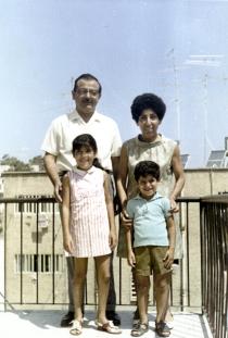 Avram Bessan with his family