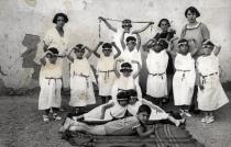 Korina Solomonova in the Jewish nursery