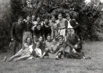 Shemaya Geron with his classmates