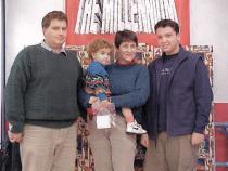 Yoni Geron with his family