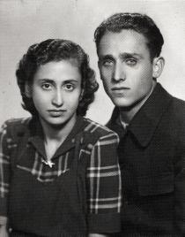 Lea Beraha and her future husband Leon Beraha