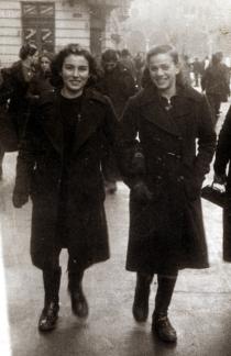 Mazal Asael with a friend in Sofia