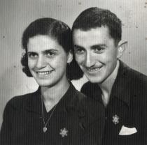 Roza and Leon Anzel at their engagement