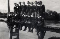 Sofi Danon-Moshe with her classmates