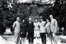 Sophie Pinkas with her husband and acquaintances