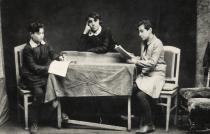 Adela Hinkova with schoolmates
