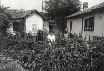 Adela Hinkova in front of her house of birth