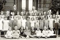 Anita Frankova with schoolmates