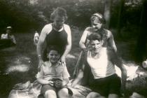 Harry Fink, his nanny Pavla and her fiancé