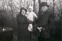 The Fink grandparents with their grandson Harry Fink