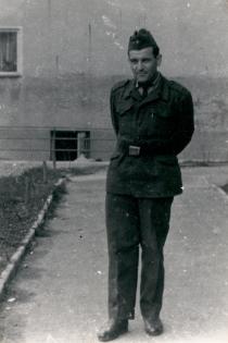 Harry Fink as a soldier