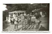 Solon Molho on a trip with his friends