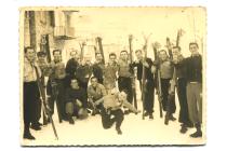 Solon Molho with friends on Mount Olympus