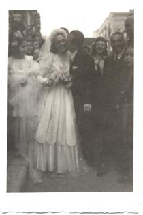 Renee Molho's wedding day